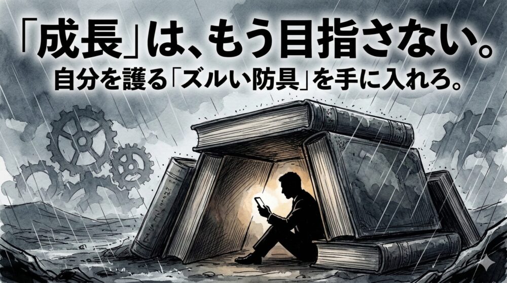 「成長」のための読書はやめた。無能な上司から自分を守る「ズルい防具」を手に入れた日