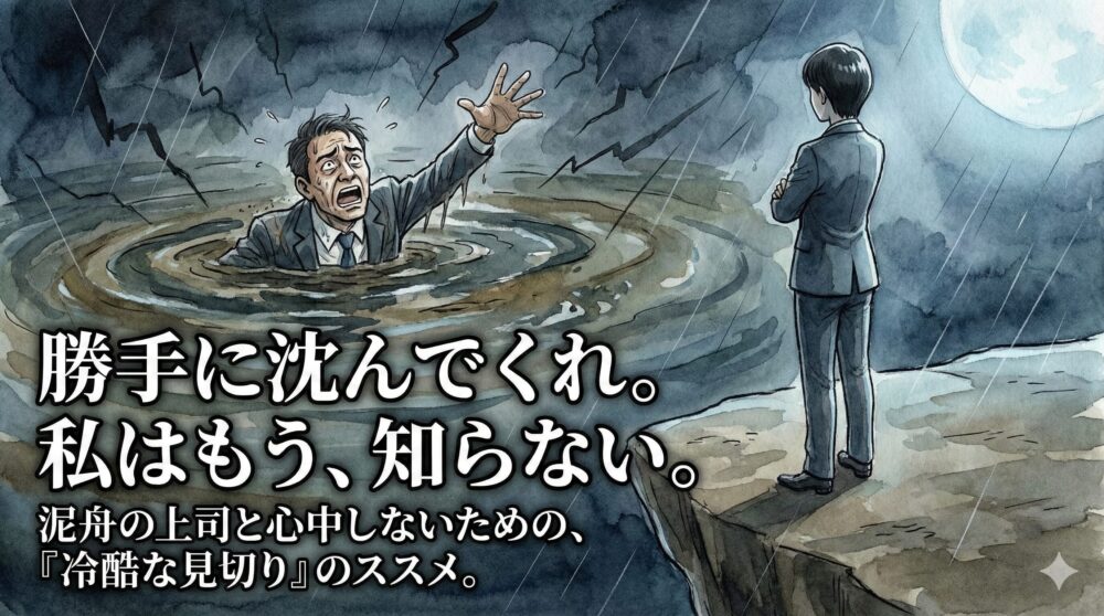 「いい感じでやっといて」丸投げ上司の末路は悲惨。だけど、あなたが一緒に沈んであげる義理はない