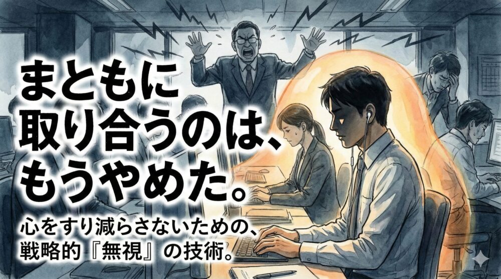 「無能な上司を相手にしない」は逃げじゃない。心をすり減らさないための“プロのスルー技術”と私の生存戦略