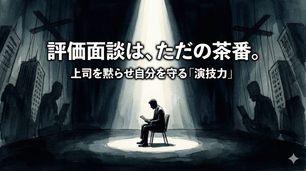 【実録】「評価面談は意味ない」と悟った私が実践する、上司を黙らせてB評価を死守する「茶番」の乗り切り方