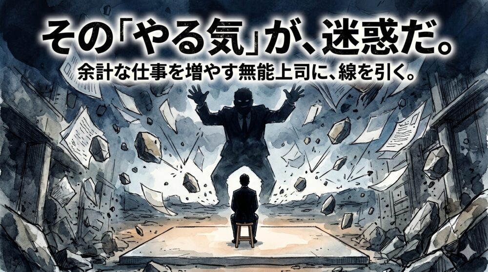 「お願いだから何もしないで」。余計な仕事を増やす“やる気のある無能上司”に見切りをつけ、私が冷徹に線を引いた記録