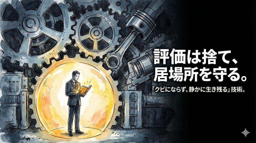 「静かな退職」でクビに怯えていた私へ。評価を捨てて“居場所”を死守する、30代の「安全な低空飛行」マニュアル