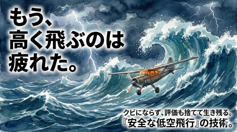 「静かな退職」でクビになるのが怖かった私へ──評価を捨てて“居場所”を残す、30代の「安全な低空飛行」マニュアル