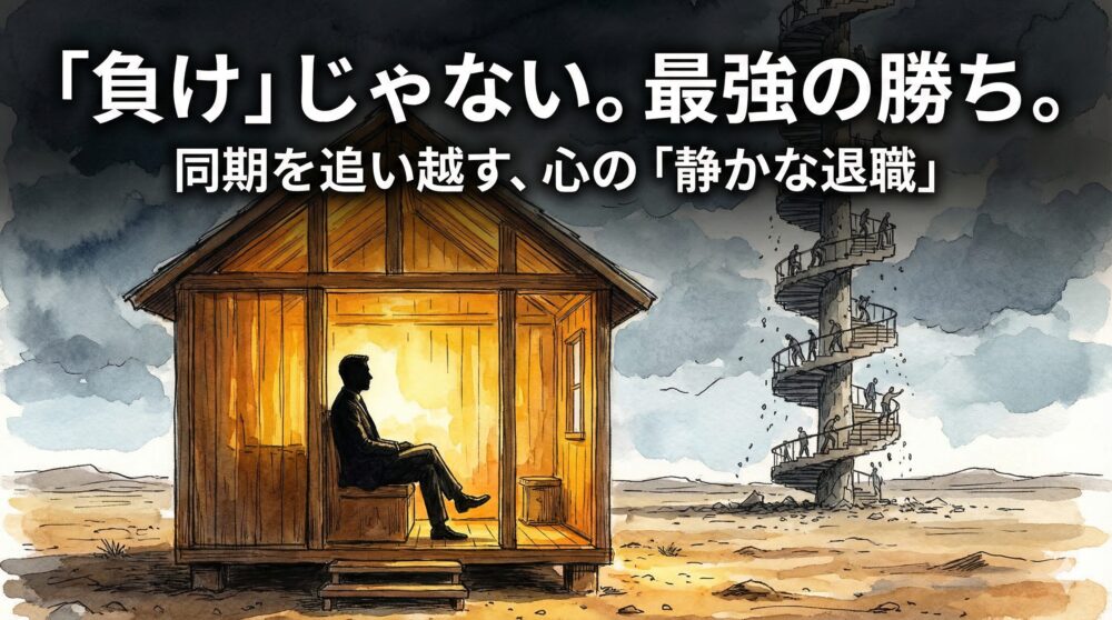 【40代の静かな退職】出世を諦めるのは「負け」じゃない。同期に先を越された私が手に入れた、最強の生存戦略