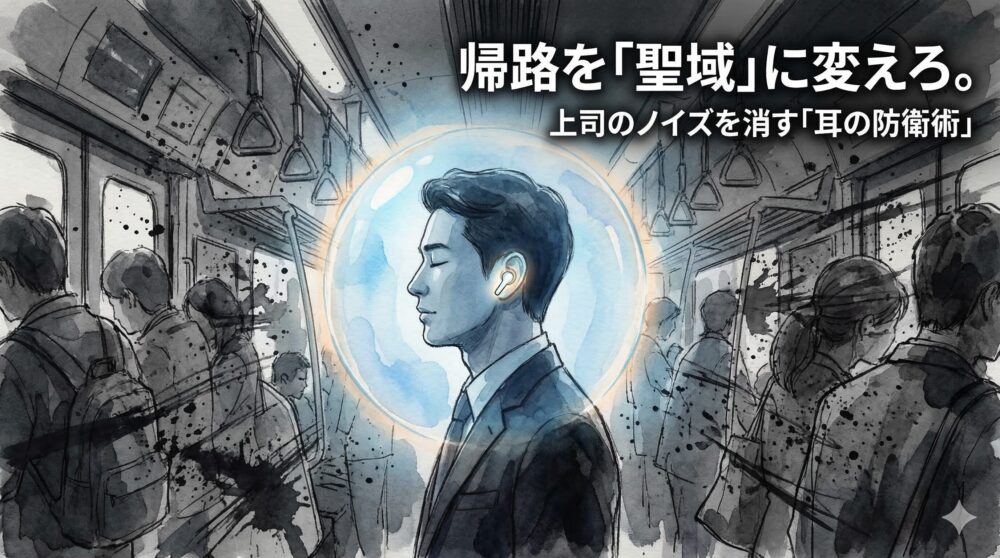 【生存戦略】帰りの電車を『耳のシェルター』にする。上司のノイズを強制シャットダウンした私の話