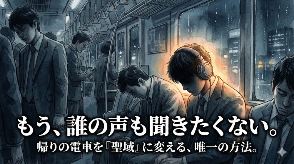 【生存戦略】帰りの電車を『耳のシェルター』にする。上司のノイズを強制シャットダウンした私の話