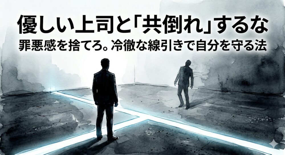 優しいけど頼りない上司に疲れた…罪悪感を捨てて私が「冷徹な線引き」をするまでの全記録