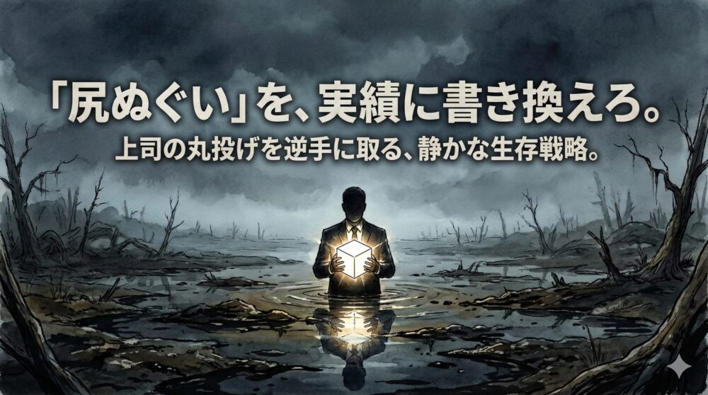 無能上司の「丸投げ」は最強の武器だった。絶望を「市場価値」に変えて、静かに生き残るためのズルい翻訳術