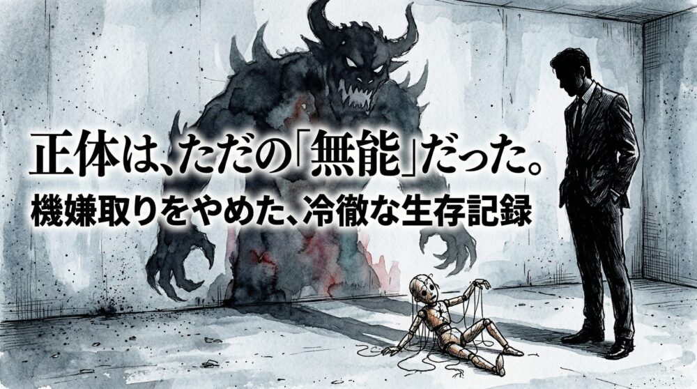 私を萎縮させる上司の正体はただの無能でした。機嫌取りをやめた私の「冷めた」生存記録
