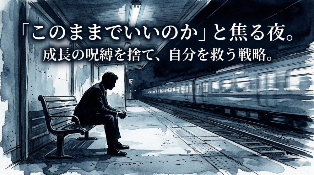 「この仕事、今のままでいいのか」と焦る夜。私が“成長の呪縛”を捨て、戦略的に「低空飛行」を選んだ理由