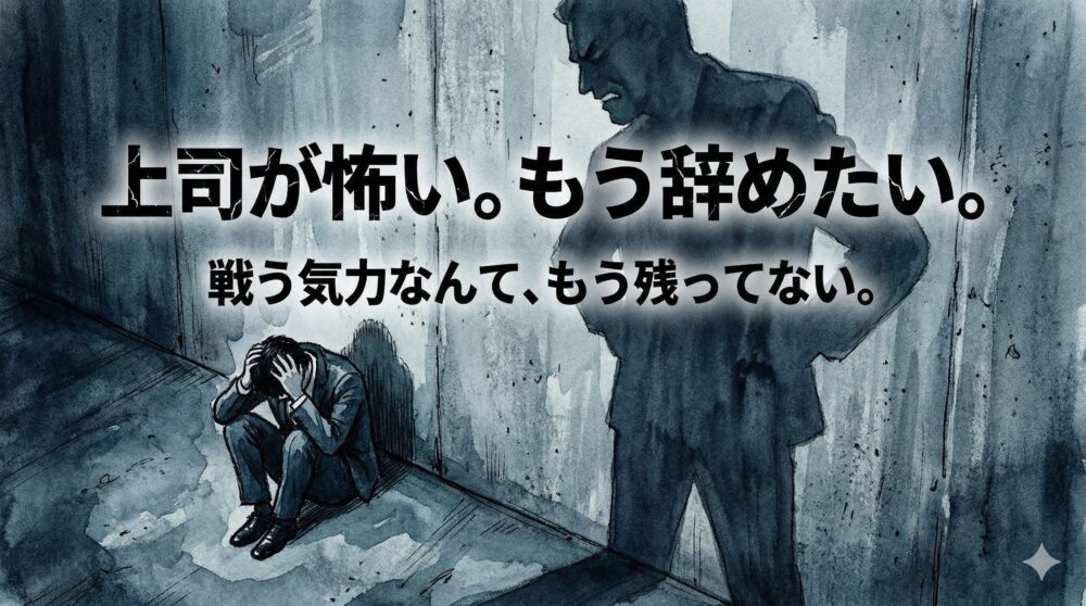 「上司が怖い、もう辞めたい。でも気力がない」。限界だった私が“戦う”のをやめ、ただ“座る”だけで生き残った方法