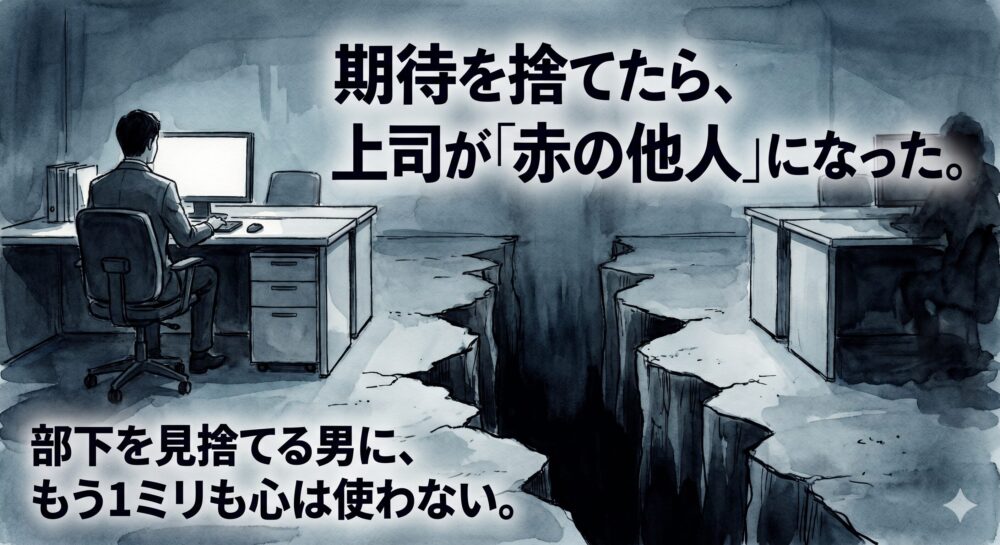 「自分の仕事しかしない上司」への期待をやめた日。「ただの隣席の人」と割り切り、自分の心を守り抜く生存戦略