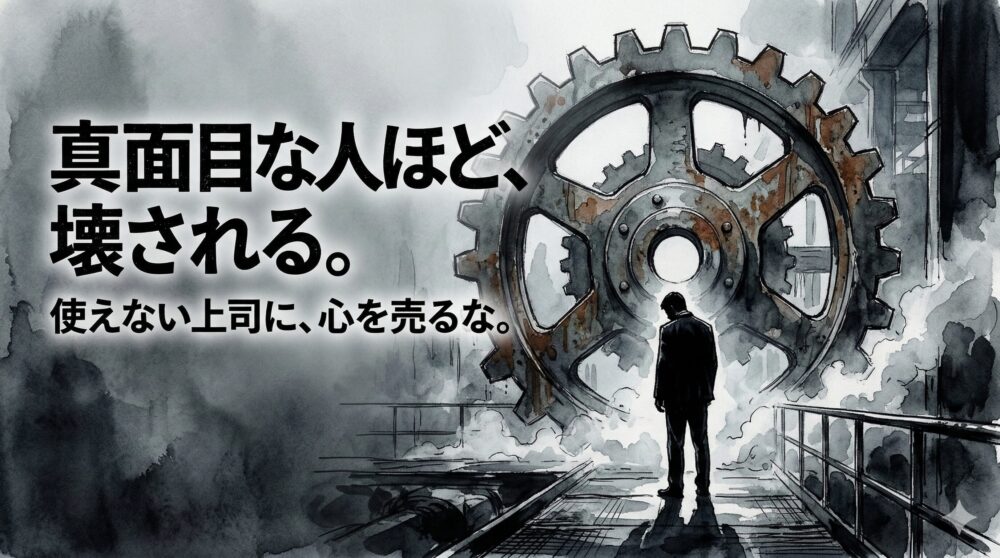 【使えない上司にイライラ】真面目なあなたが「会社で心を殺さない」ための防衛策