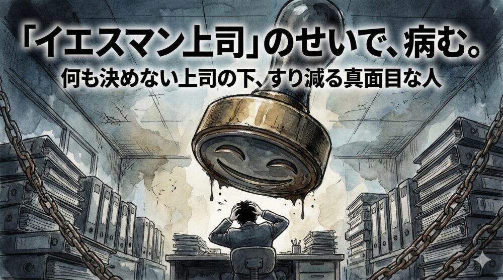 【無能なイエスマン上司】に限界…。何も決めない職場で真面目な人だけがすり減るリアル