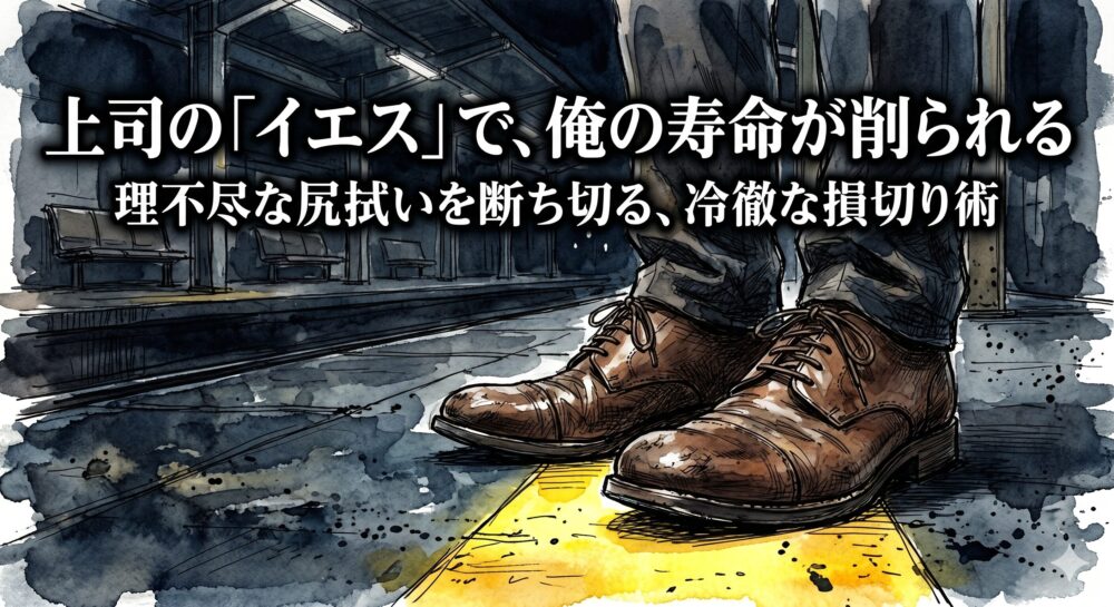 上司の「イエス」は、私の「残業時間」で穴埋めされていた。無能なイエスマンを損切りし、冷徹に線を引いた記録