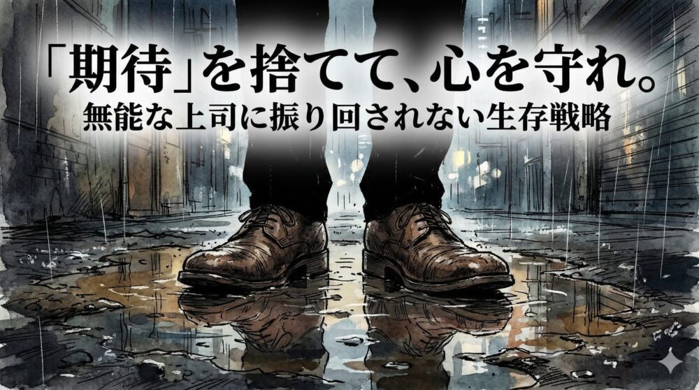 使えない上司に限界なあなたへ。私が「期待」を捨てて心を守った泥臭い記録