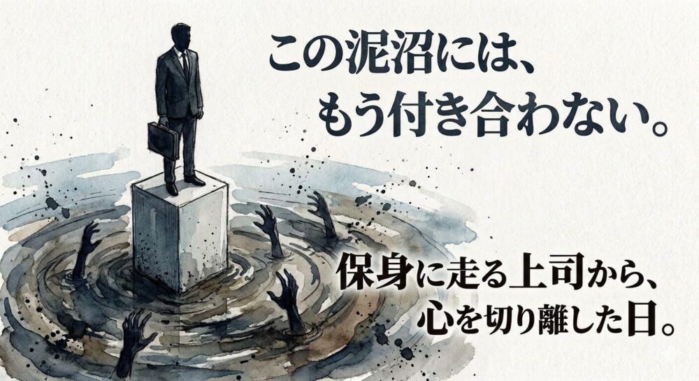 保身しかしない無能な上司に絶望した日。私が「期待」を捨て、事務的に自分を守ることにした記録