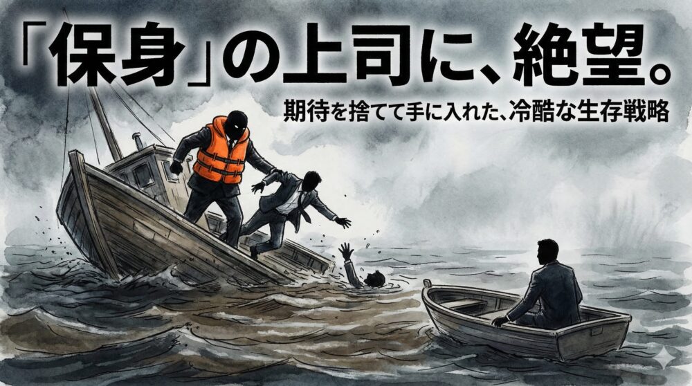 保身しかしない無能な上司に絶望した日。私が「期待」を捨てて手に入れた、冷酷な生存戦略