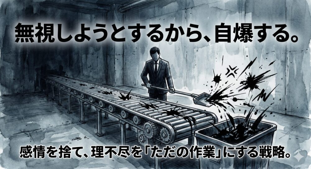 無能な上司を「無視」しようとして自爆した日。感情を捨て、理不尽をただの『作業』として受け流すようになった記録
