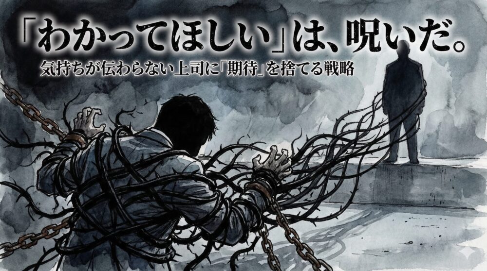 部下の気持ちがわからない上司に絶望した日。私が「わかってほしい」という呪いを解いた冷酷な生存戦略