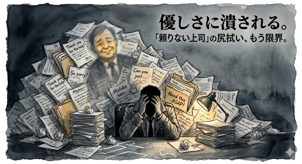 「優しいけど頼りない」上司の尻拭いで自分が潰れる前に。「保護者」を辞めて仕事の線を引いた記録