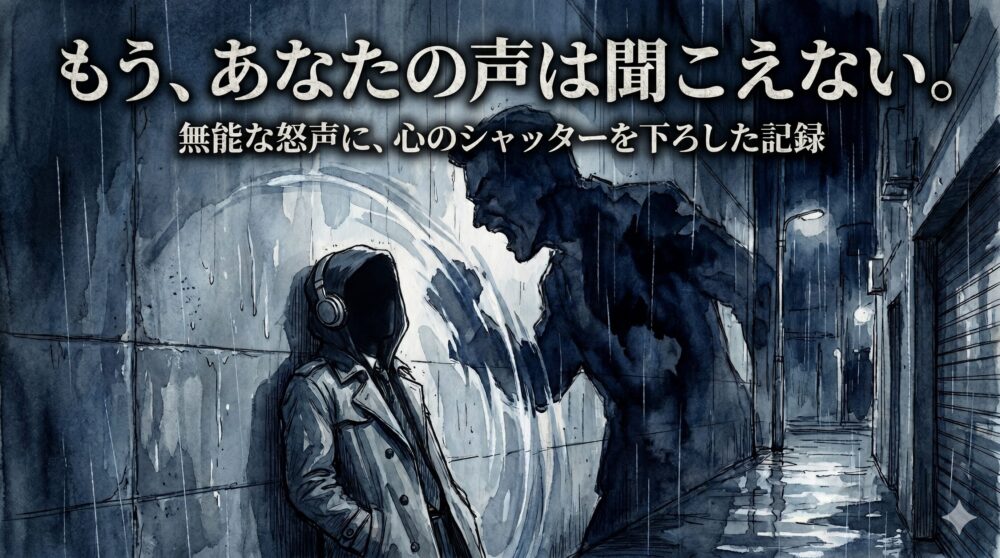 無能な上司は「相手にしない」が正解。怒鳴り声に疲れた私が、心のシャッターを下ろした記録