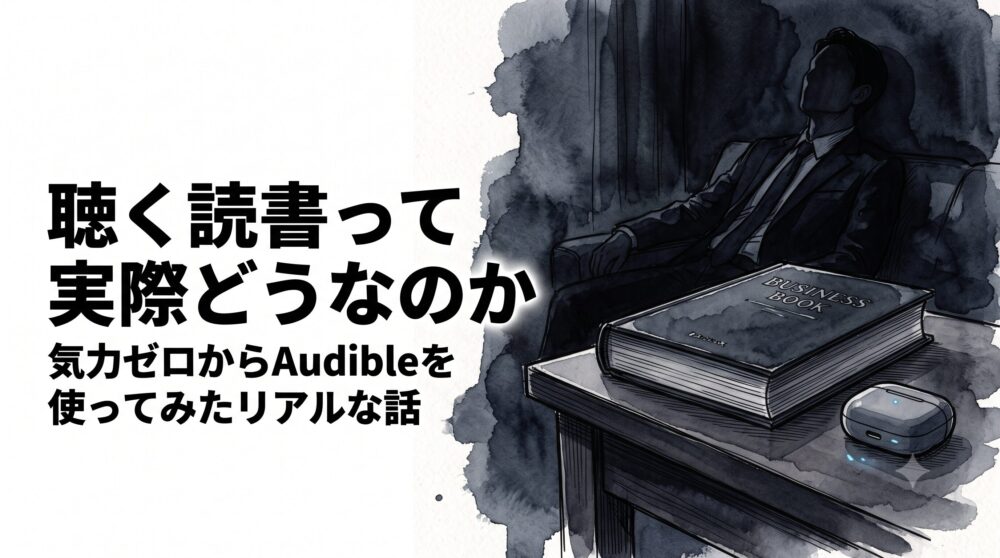 聴く読書って実際どうなのか。本を読む気力もなかった私がAudibleを使ってみた話